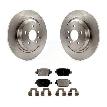 Brake Rotor Ceramic Pad Rear Kit For 08-11 Volvo S80 With Electric Parking