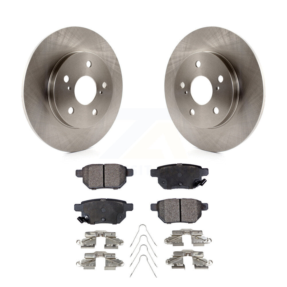 Brake Rotor Ceramic Pad Rear Kit For Toyota Matrix Pontiac Vibe Corolla iM Scion