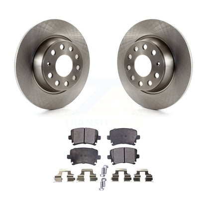 Brake Rotor And Ceramic Pad Rear Kit For Volkswagen Jetta GTI Passat Eos Audi A3