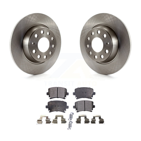 Brake Rotor And Ceramic Pad Rear Kit For Volkswagen Jetta GTI Passat Eos Audi A3