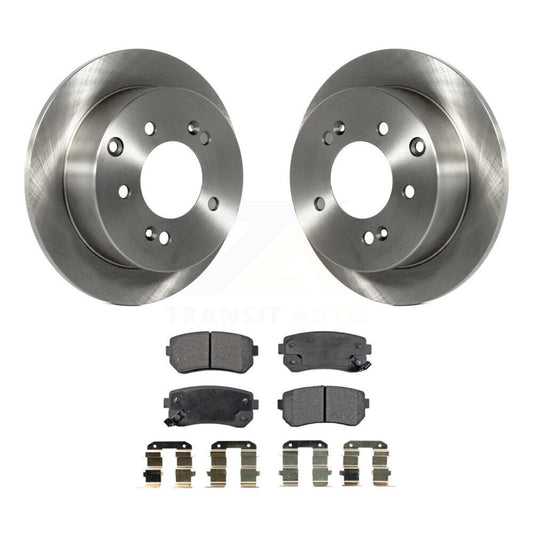 Disc Brake Rotors And Ceramic Pads Rear Kit For Kia Forte Koup Forte5