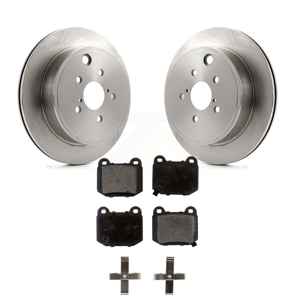 Brake Rotors Ceramic Pad Rear Kit For Subaru BRZ Toyota 86 Without Brembo Brakes