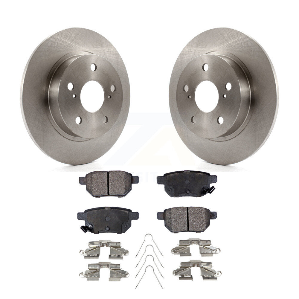 Disc Brake Rotors And Ceramic Pads Rear Kit For 2011-2016 Scion tC
