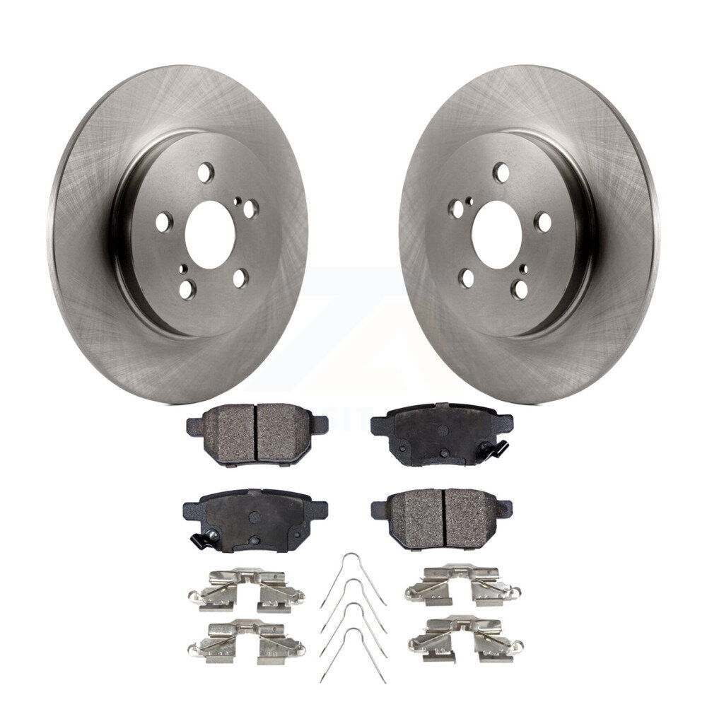 Disc Brake Rotors And Ceramic Pads Rear Kit For Lexus CT200h