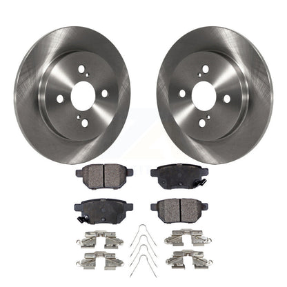 Disc Brake Rotors And Ceramic Pads Rear Kit For 2012-2018 Toyota Yaris