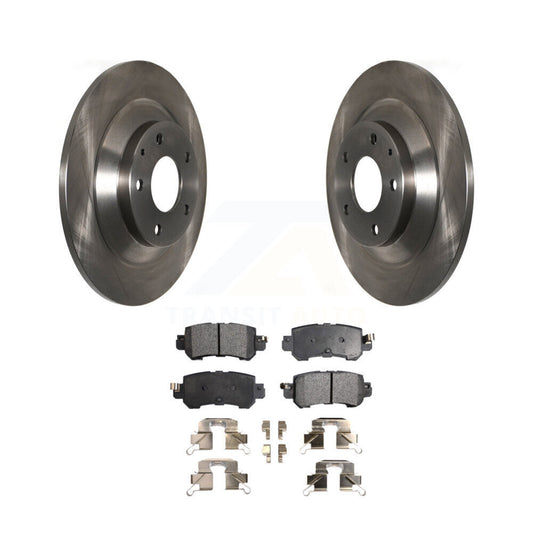 Disc Brake Rotors And Ceramic Pads Rear Kit For 2013-2015 Mazda CX-5