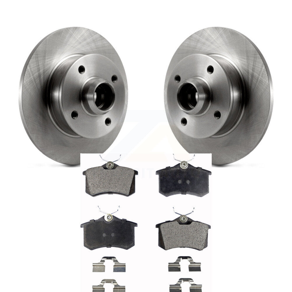 Disc Brake Rotor & Ceramic Pad Rear Kit For Volkswagen Golf Jetta Passat Corrado
