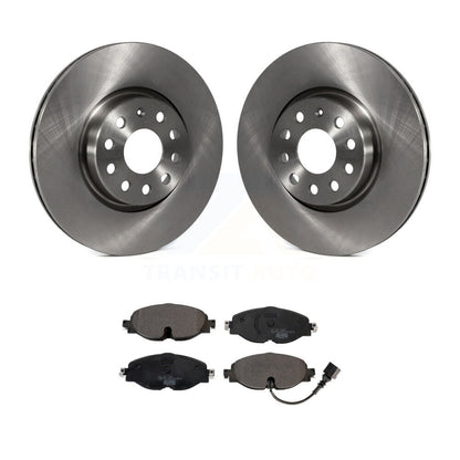 Brake Rotor & Ceramic Pad Front Kit For Volkswagen Golf Taos SportWagen Audi GTI