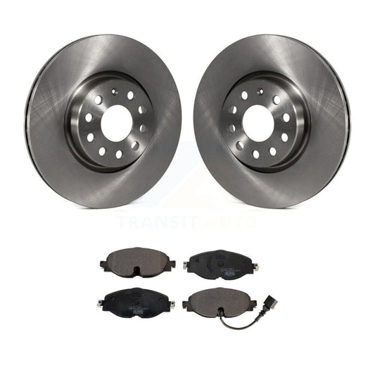 Brake Rotor & Ceramic Pad Front Kit For Volkswagen Golf Taos SportWagen Audi GTI