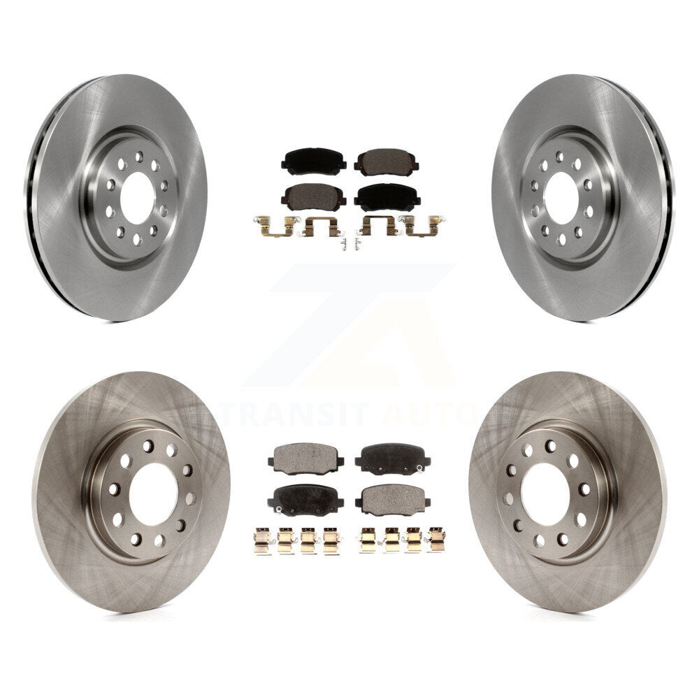 Disc Brake Rotors And Ceramic Pads Front Rear Kit For Chrysler 200
