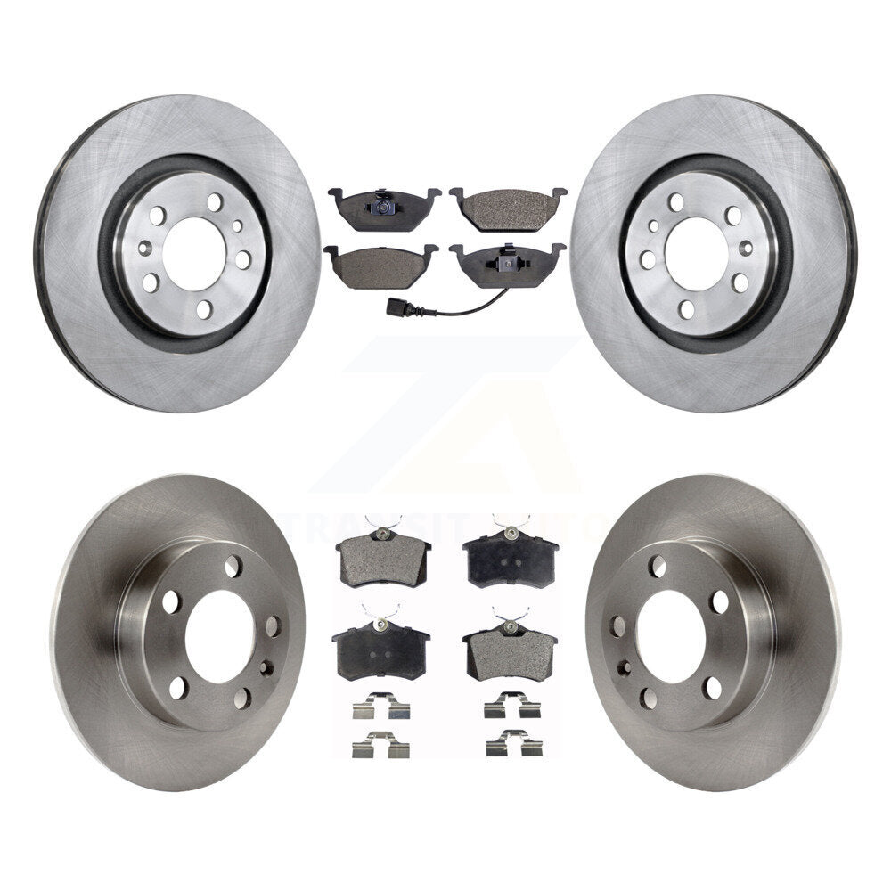 Disc Brake Rotors And Ceramic Pads Front Rear Kit For Volkswagen Beetle