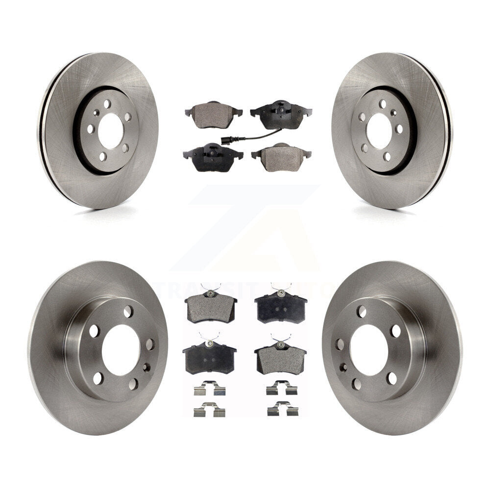 Disc Brake Rotors And Ceramic Pads Front Rear Kit For Volkswagen Beetle