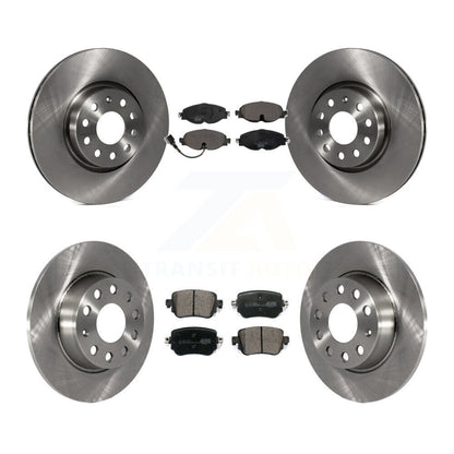 Brake Rotor & Ceramic Pad Front Rear Kit For Volkswagen GTI Golf Alltrack Passat