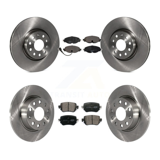 Brake Rotor & Ceramic Pad Front Rear Kit For Volkswagen GTI Golf Alltrack Passat