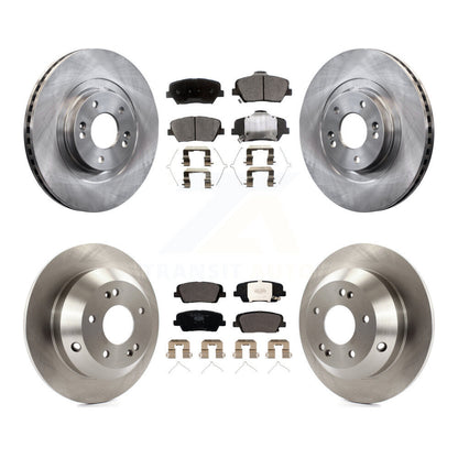 Brake Rotors & Ceramic Pad Front Rear Kit For Kia Sorento Hyundai Santa Fe Sport