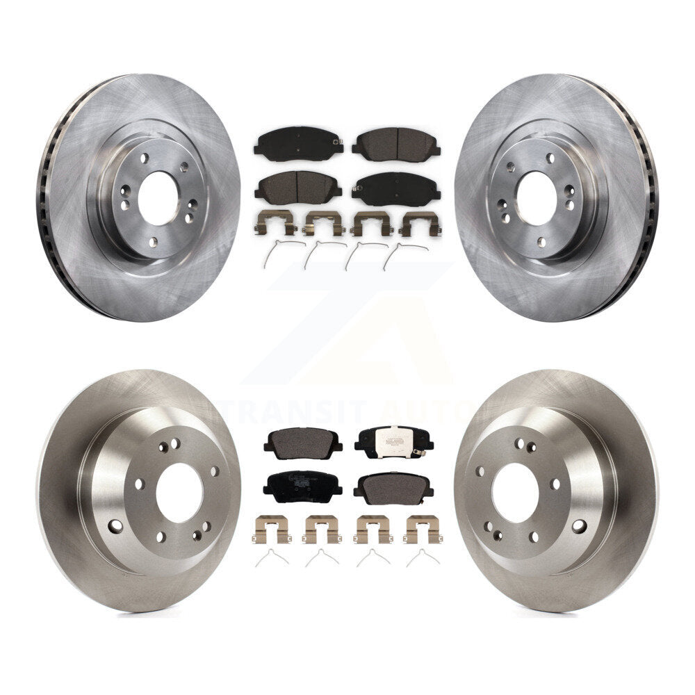 Disc Brake Rotors And Ceramic Pads Front Rear Kit For Hyundai Santa Fe XL