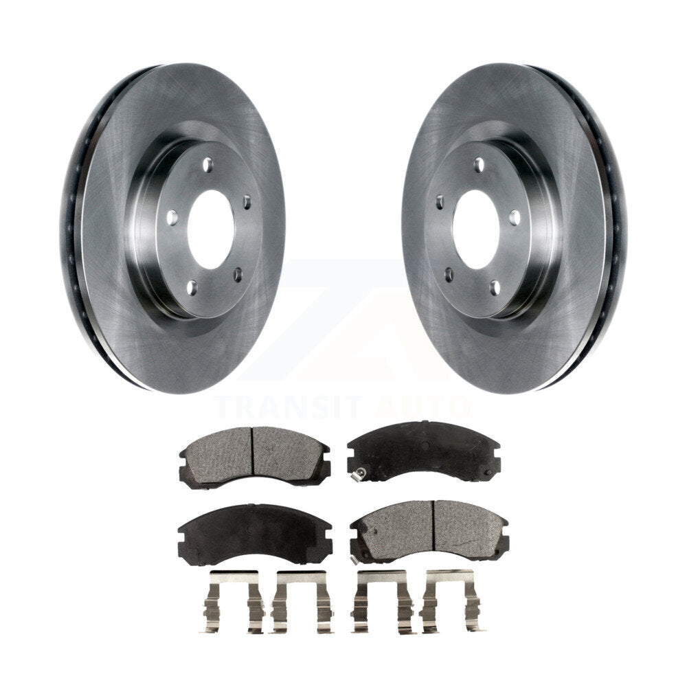 Disc Brake Rotors And Ceramic Pads Front Kit For Mitsubishi Lancer