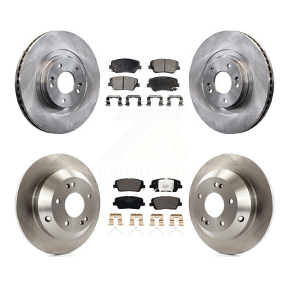 Brake Rotor Ceramic Pad Front Rear Kit For Kia Sorento With Red Painted Calipers