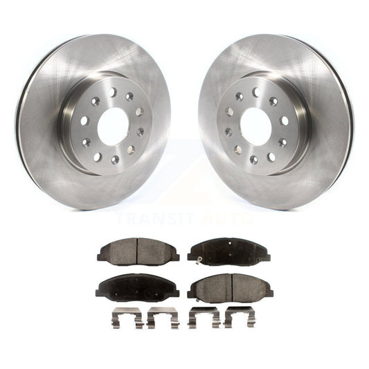 Brake Rotor And Ceramic Pad Front Kit For Cadillac CTS Without Heavy Duty Brakes