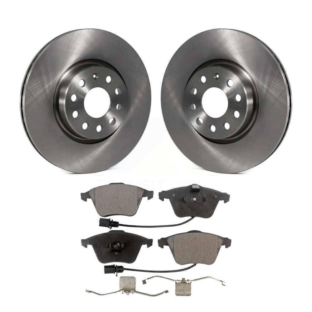 Disc Brake Rotors And Ceramic Pads Front Kit For Volkswagen CC R32