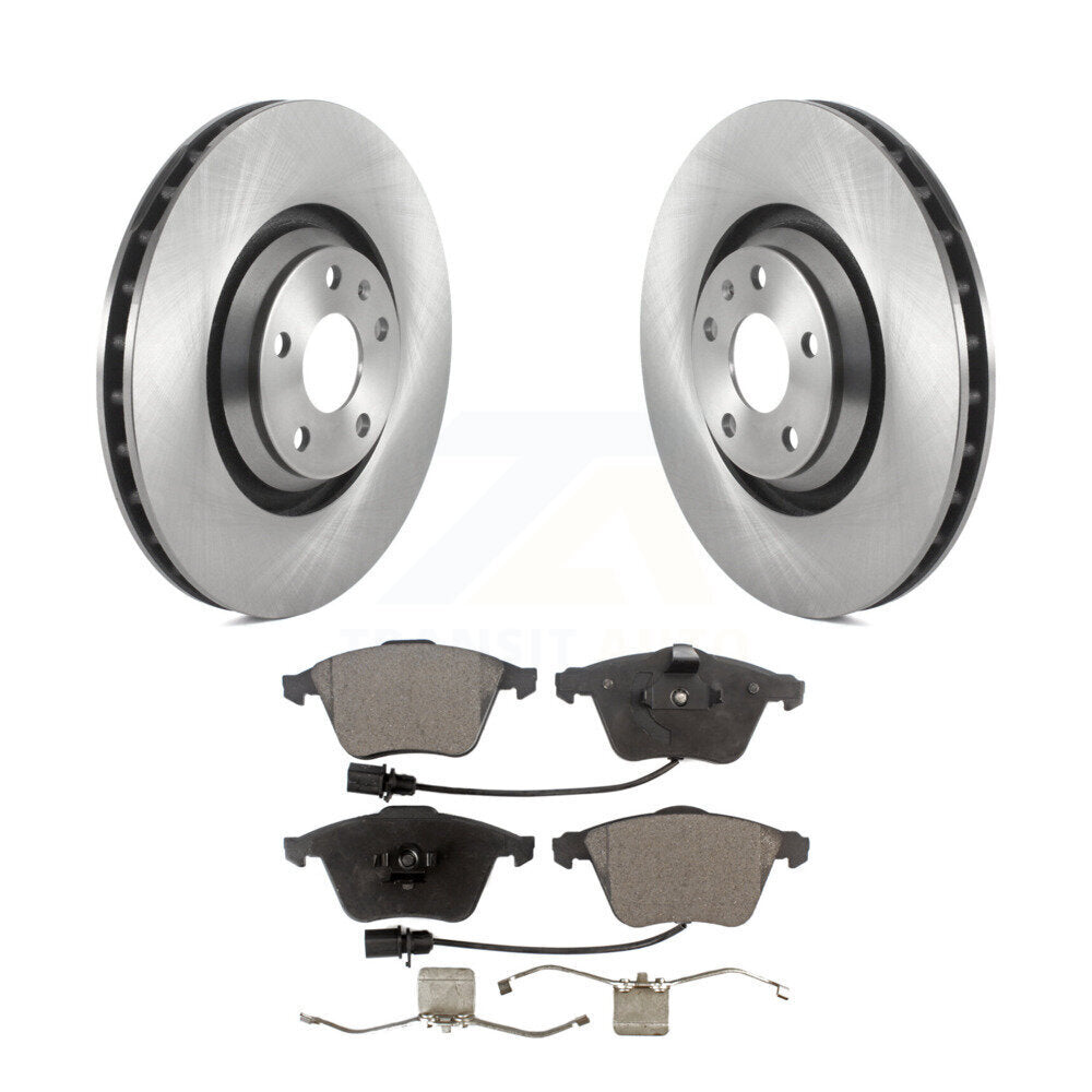 Disc Brake Rotors And Ceramic Pads Front Kit For Audi TT Quattro TTS