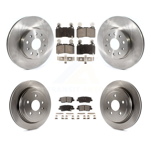 Disc Brake Rotors And Ceramic Pads Front Rear Kit For Cadillac CTS