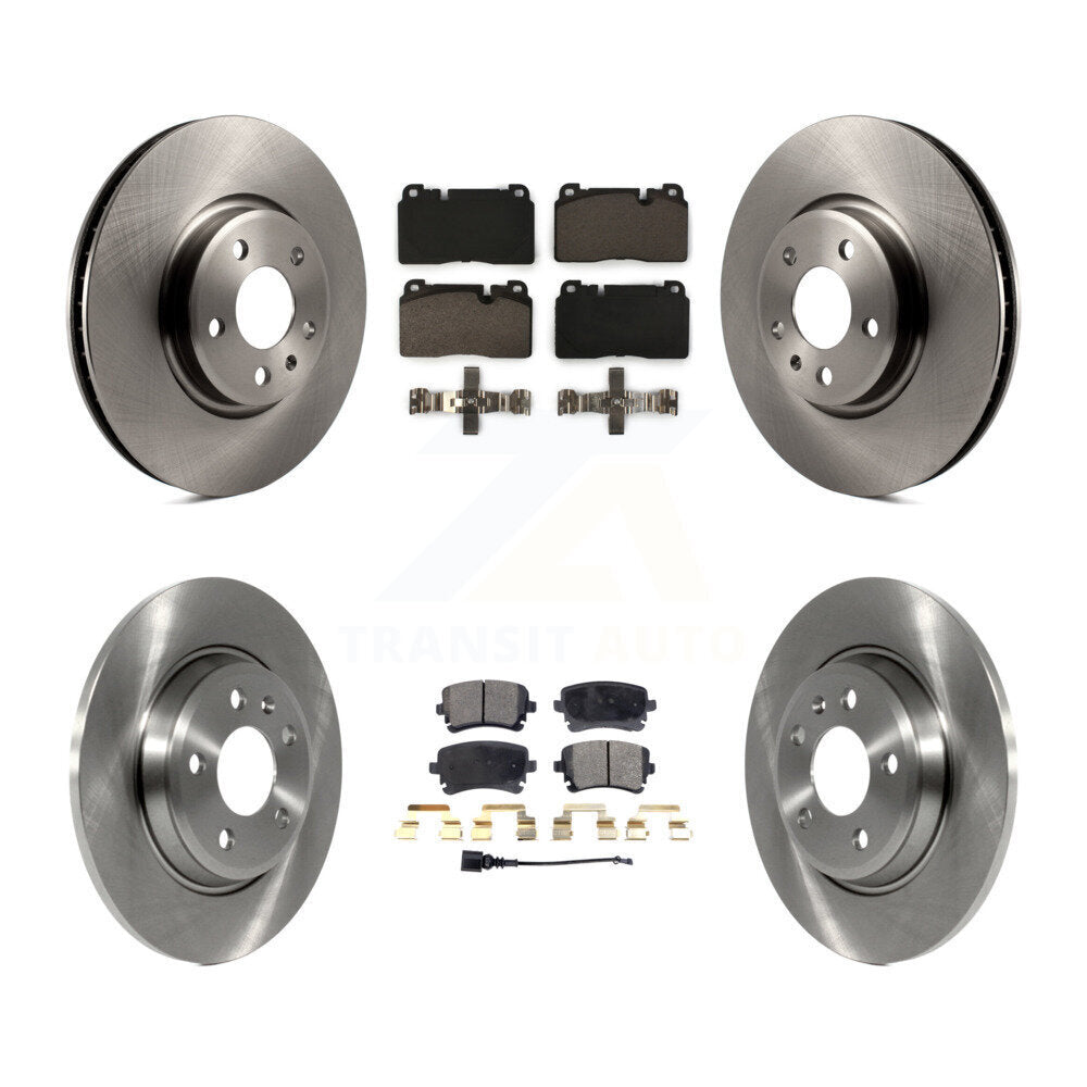 Disc Brake Rotors And Ceramic Pads Front Rear Kit For 2016 Audi Q5 FLEX engine