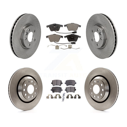 Disc Brake Rotors And Ceramic Pads Front Rear Kit For Volkswagen CC