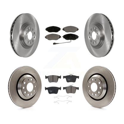 Brake Rotor & Ceramic Pad Front Rear Kit For Audi Q3 Volkswagen Golf R Arteon S3