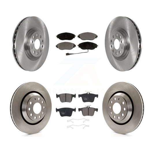 Brake Rotor & Ceramic Pad Front Rear Kit For Audi Q3 Volkswagen Golf R Arteon S3