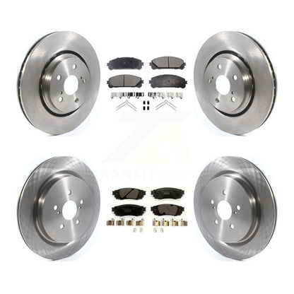 Brake Rotor And Ceramic Pad Front Rear Kit For Lexus RX350 RX450h RX350L RX450hL