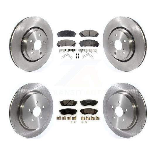 Brake Rotor And Ceramic Pad Front Rear Kit For Lexus RX350 RX450h RX350L RX450hL
