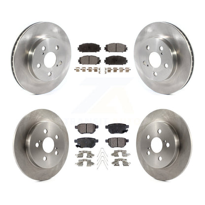 Disc Brake Rotor Ceramic Pad Front Rear Kit For Toyota Corolla Prius Prime AWD-e
