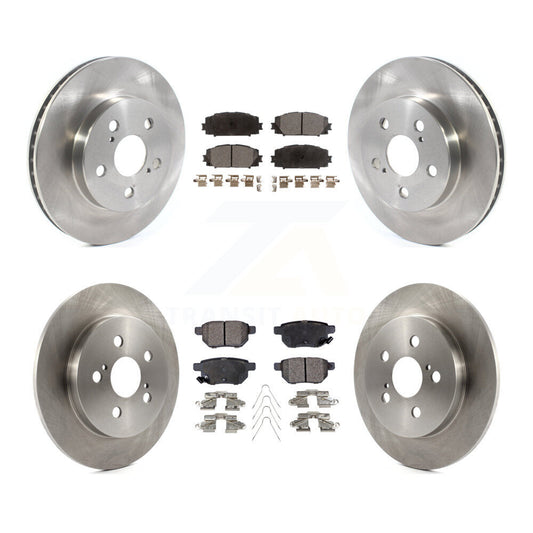 Disc Brake Rotor Ceramic Pad Front Rear Kit For Toyota Corolla Prius Prime AWD-e