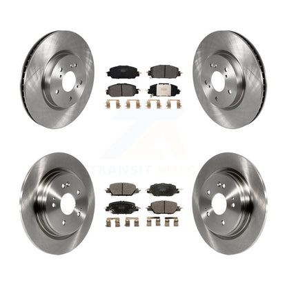 Disc Brake Rotors And Ceramic Pads Front Rear Kit For Honda CR-V