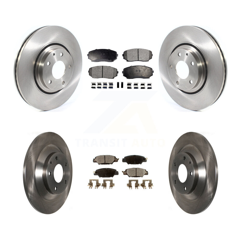 Brake Rotor And Ceramic Pad Front Rear Kit For 2019-2022 Mazda CX-5 Turbocharged