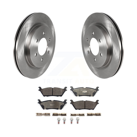 Brake Rotor And Ceramic Pad Rear Kit For Ford F-150 Expedition Lincoln Navigator