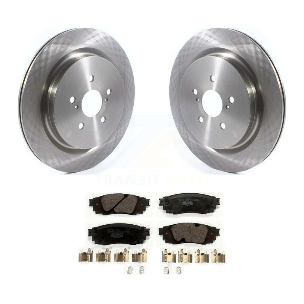 Disc Brake Rotors And Ceramic Pad Rear Kit For Lexus RX350 RX450h RX350L RX450hL