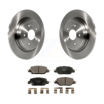 Disc Brake Rotors And Ceramic Pads Rear Kit For 2017-2024 Honda CR-V