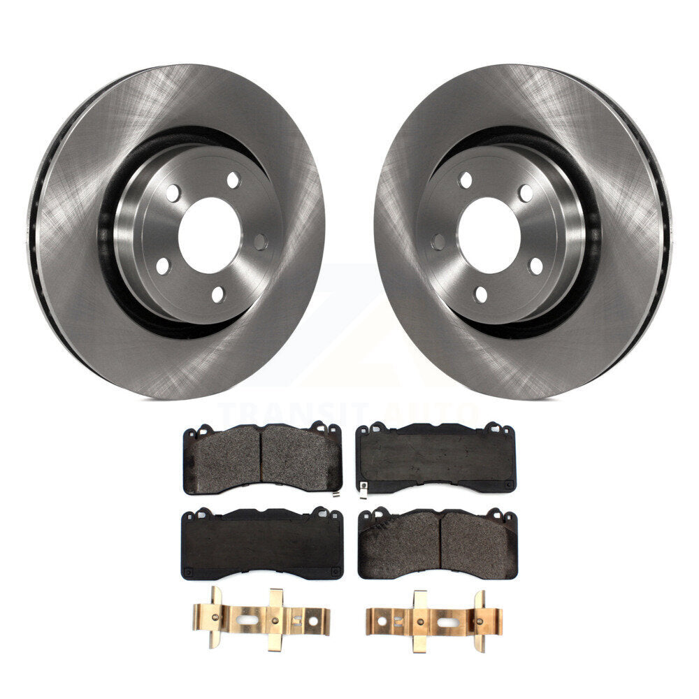 Brake Rotors & Ceramic Pad Front Kit For 2015 Ford Mustang V6 With Brembo Brakes