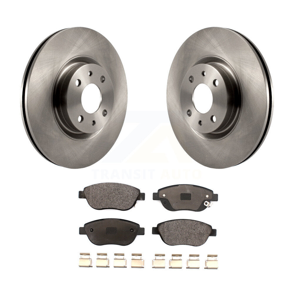 Disc Brake Rotor Ceramic Pad Front Kit For Fiat 500 Turbocharged with GAS engine