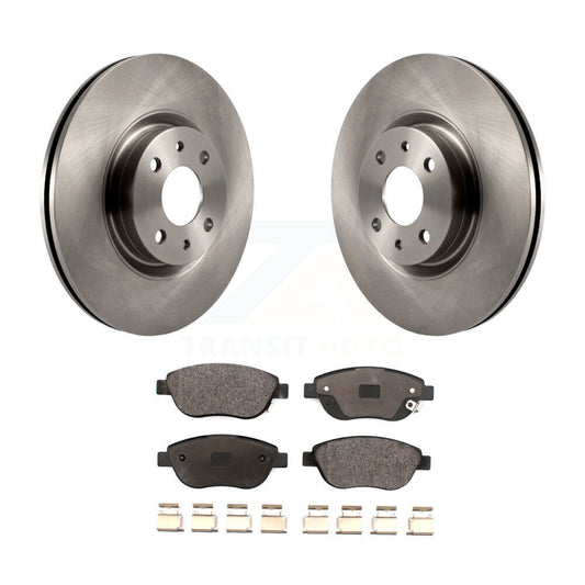 Disc Brake Rotor Ceramic Pad Front Kit For Fiat 500 Turbocharged with GAS engine