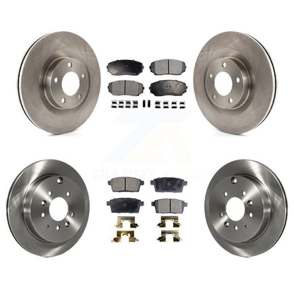 Disc Brake Rotors And Ceramic Pads Front Rear Kit For Ford Edge Lincoln MKX