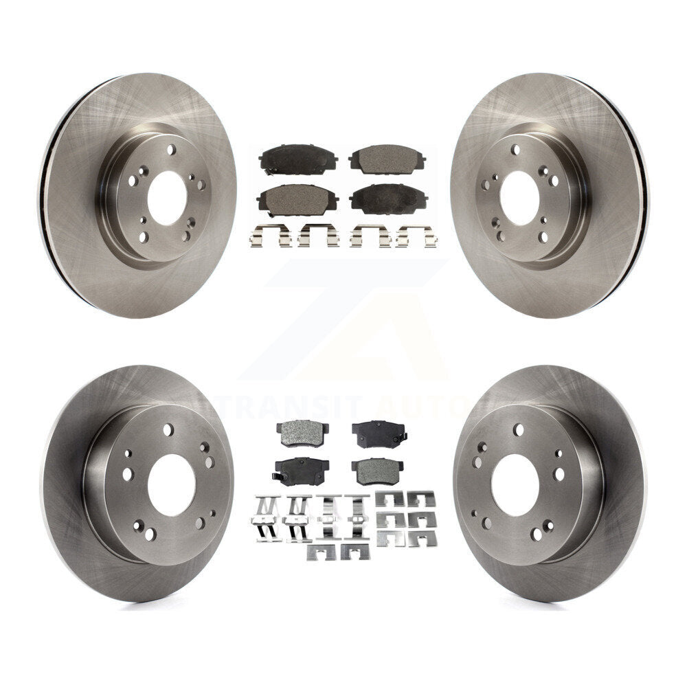 Disc Brake Rotors And Ceramic Pads Front Rear Kit For 2002-2006 Acura RSX Type-S