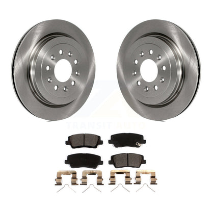 Disc Brake Rotors And Ceramic Pads Rear Kit For Cadillac ATS
