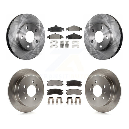Brake Rotor And Ceramic Pad Front Rear Kit For Pontiac Grand Am Oldsmobile Alero