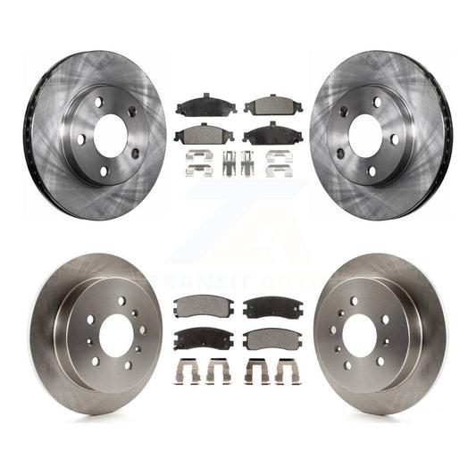 Brake Rotor And Ceramic Pad Front Rear Kit For Pontiac Grand Am Oldsmobile Alero