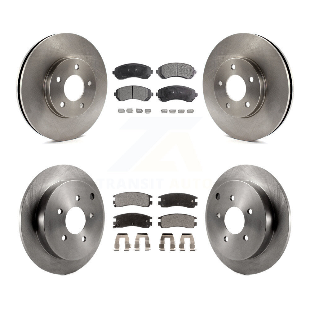 Disc Brake Rotor Ceramic Pad Front Rear Kit For Buick Rendezvous Pontiac Montana