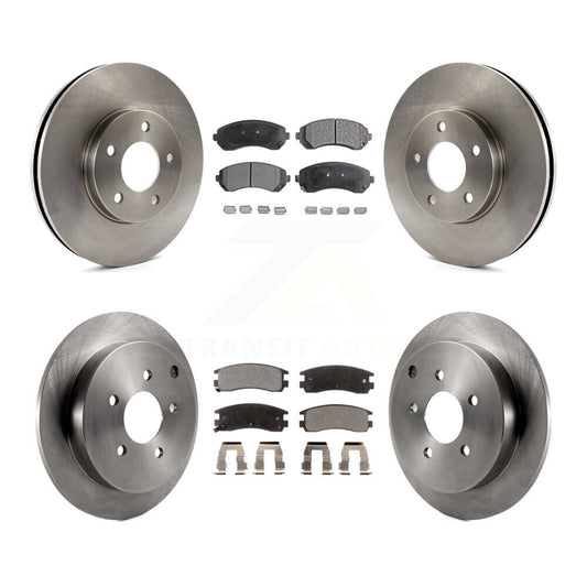 Disc Brake Rotor Ceramic Pad Front Rear Kit For Buick Rendezvous Pontiac Montana