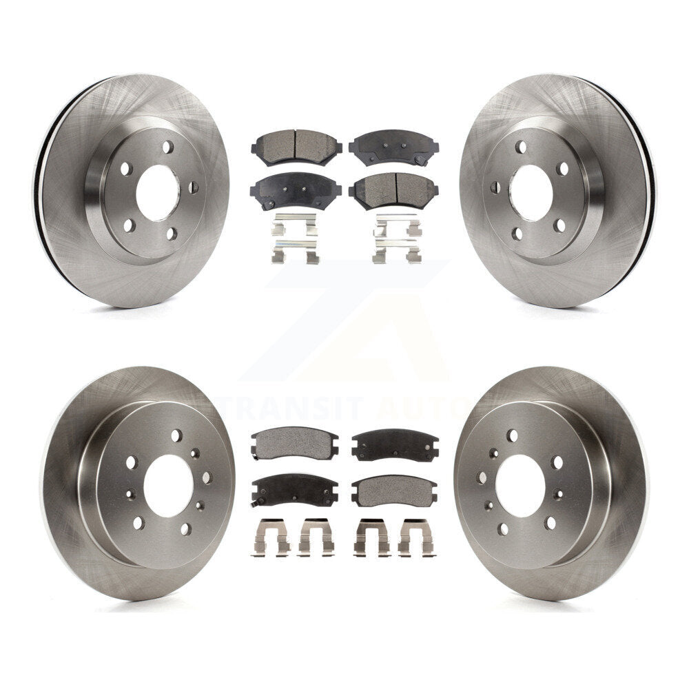 Brake Rotor And Ceramic Pad Front Rear Kit For 2005 Chevrolet Impala Monte Carlo